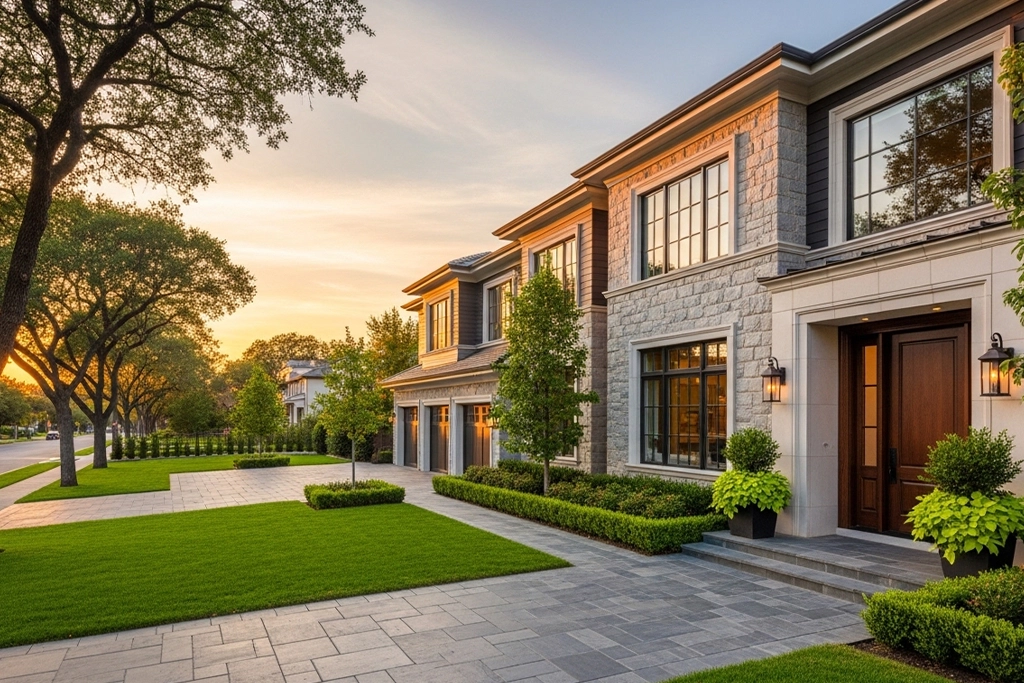 Ozaukee County home exterior in warm daylight representing stable high-value markets.