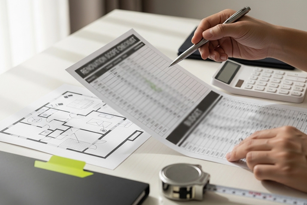 Renovation scope and budget reviewed for a Wauwatosa duplex value-add project.